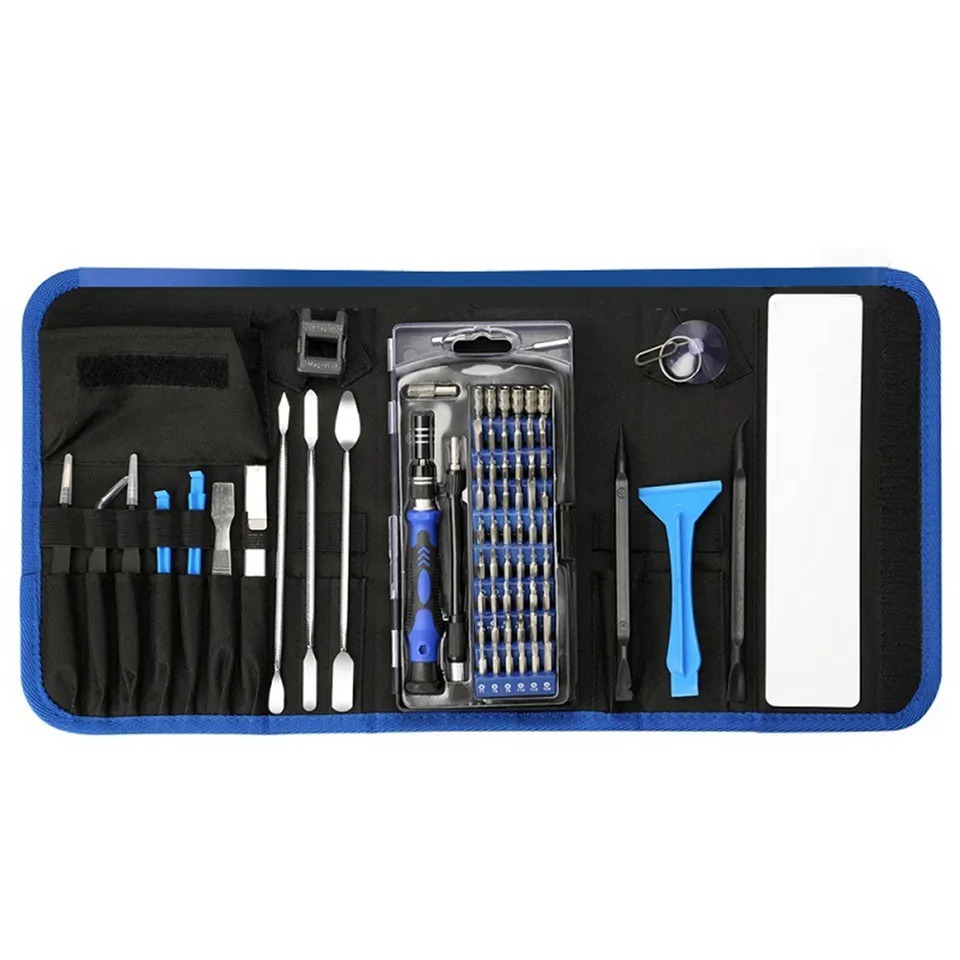 86-in-1 steel bit precision magnetic screwdriver tool set with case for electronics