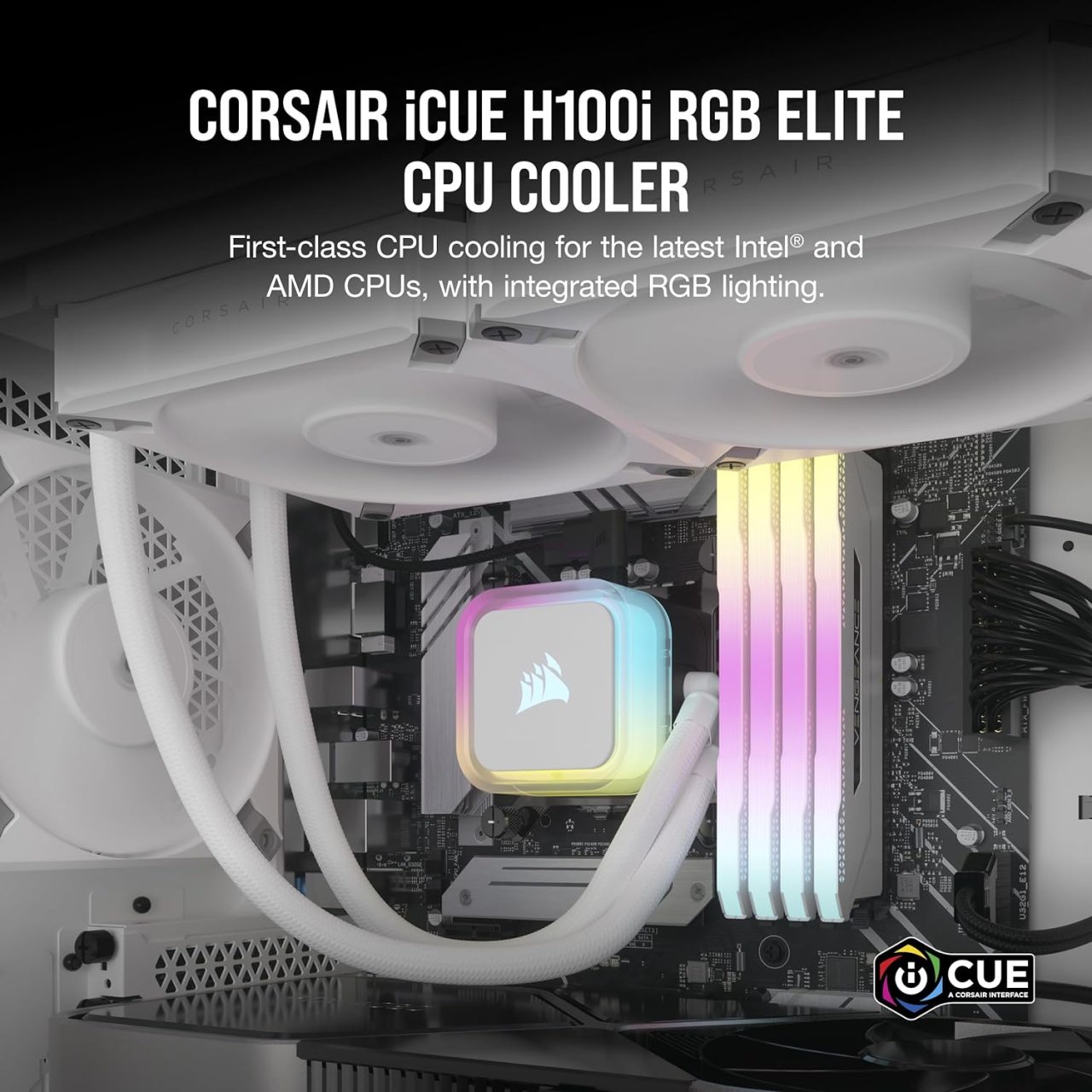 iCUE H100i RGB ELITE Liquid CPU Cooler - Thumbnail 2