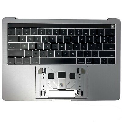 13" MacBook Pro 2016 2017 Space Gray PalmRest Top Case Keyboard Battery A1706 /A