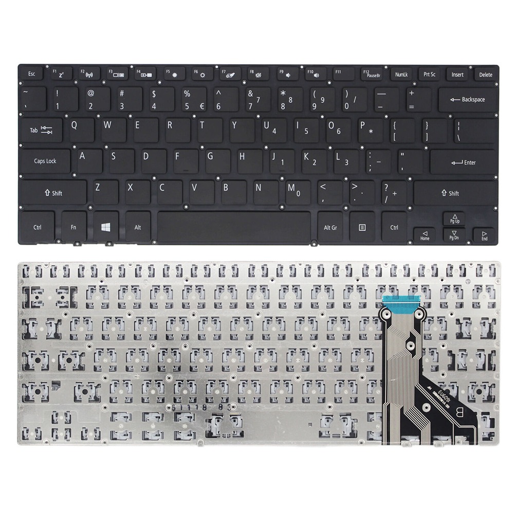 New Black US Keyboard Replacement For Acer Aspire 5 Spin 14 SP714-51 14" 2016