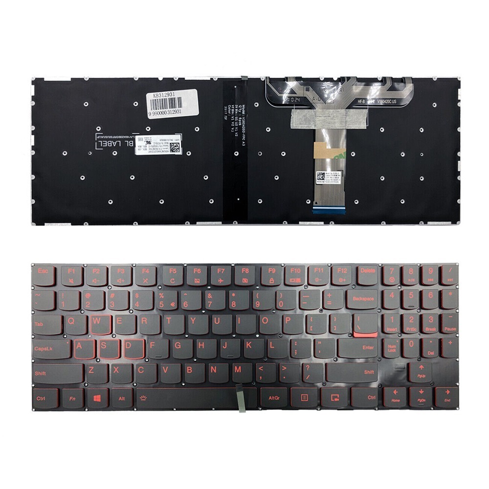 Red Backlight Keyboard For Lenovo Legion Y530