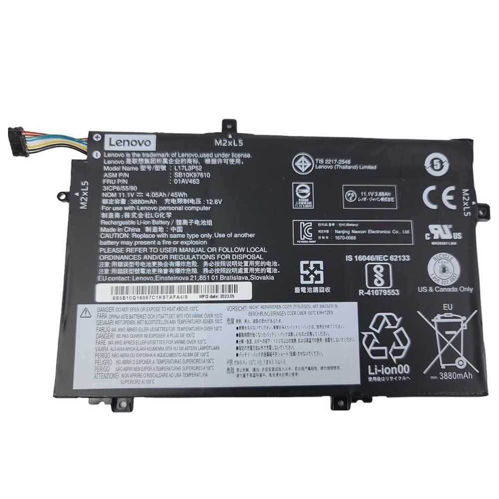 L17L3P52 Laptop Battery For Lenovo ThinkPad L14 Gen 2
