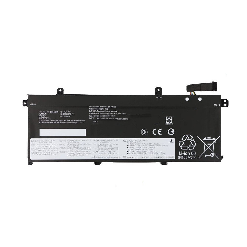 New L18M3P73 Laptop Battery Replacement For Lenovo ThinkPad P14s Gen 2 14" 2021