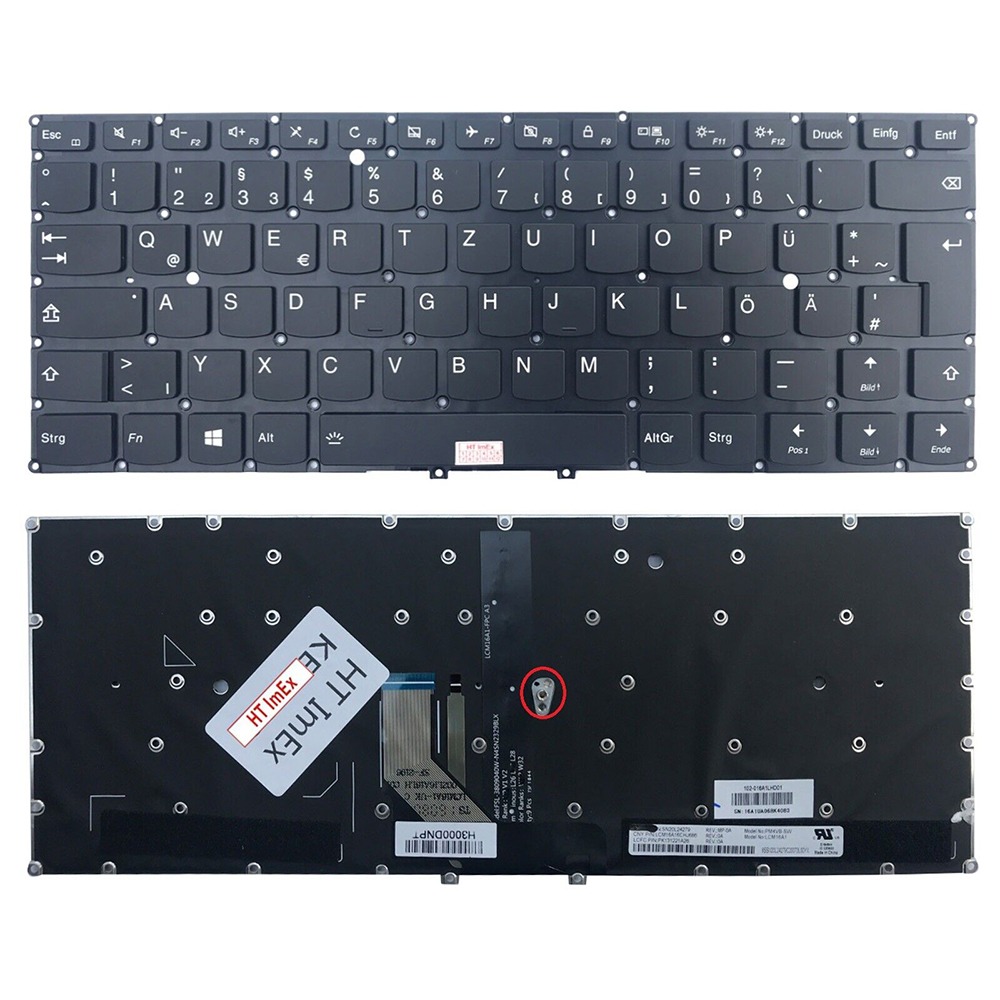 US Backlit Keyboard For Lenovo Yoga 910 80VG