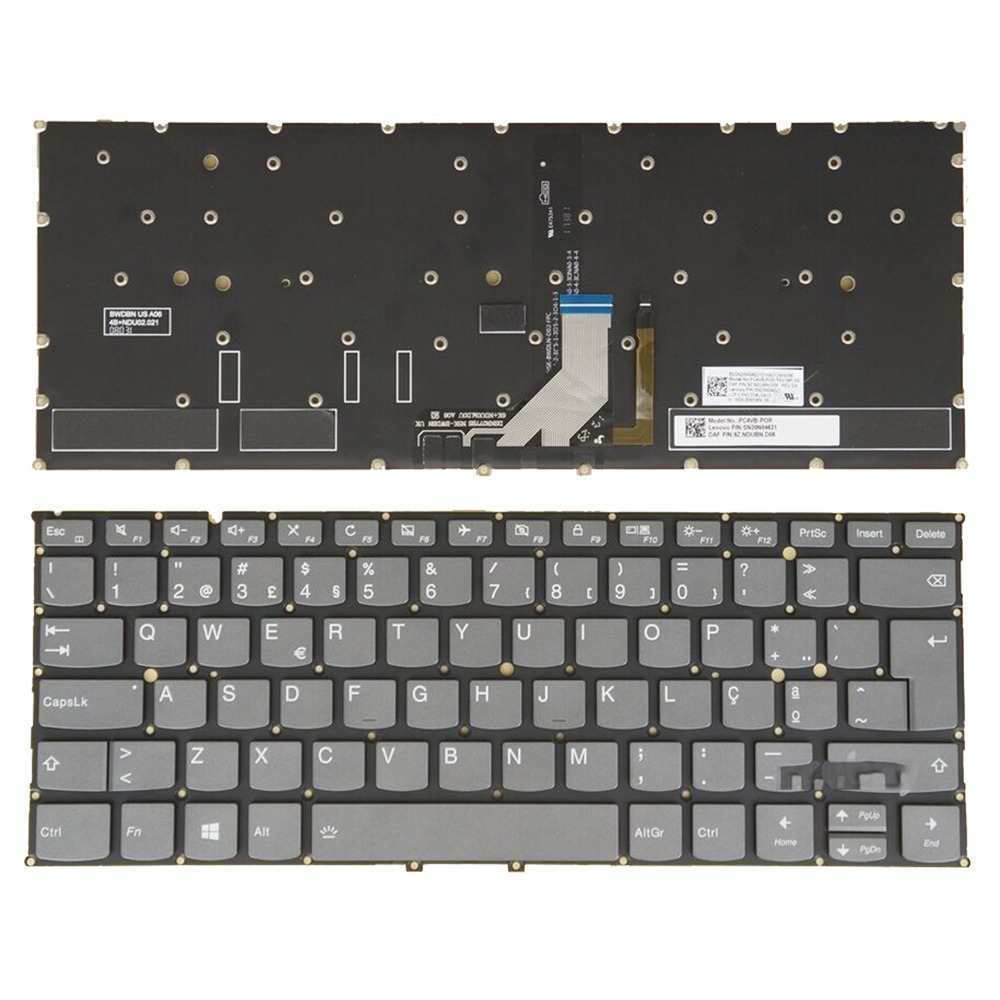 Backlit Gray Keyboard For Lenovo Yoga 920 80Y7