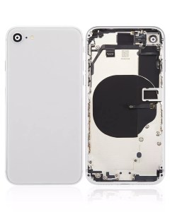 New Silver back housing for iPhone 8 A1863 with pre-installed small components, without logo.