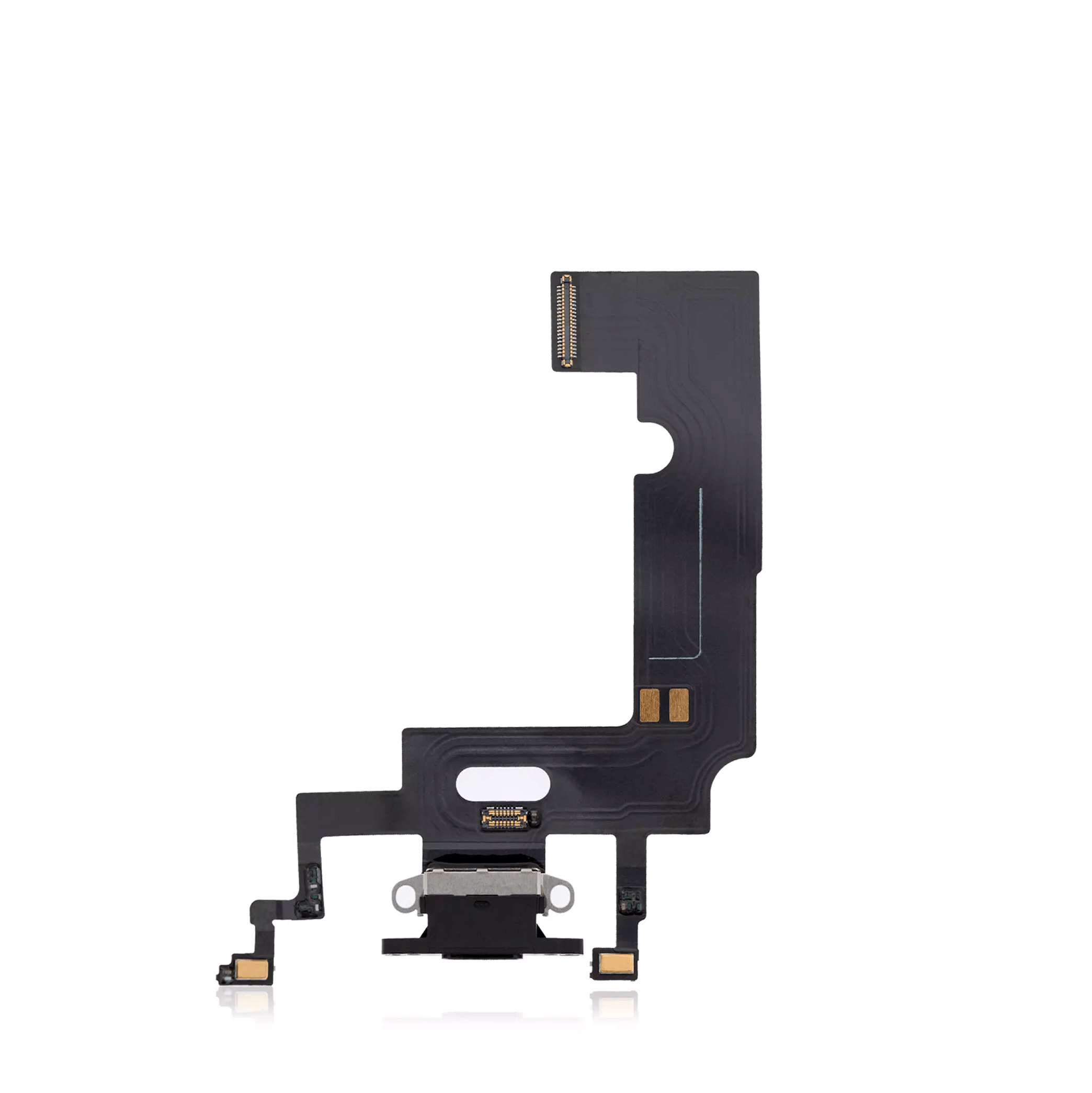 Black Charging Port Flex Cable for iPhone XR A1984 (2018), Aftermarket Replacement