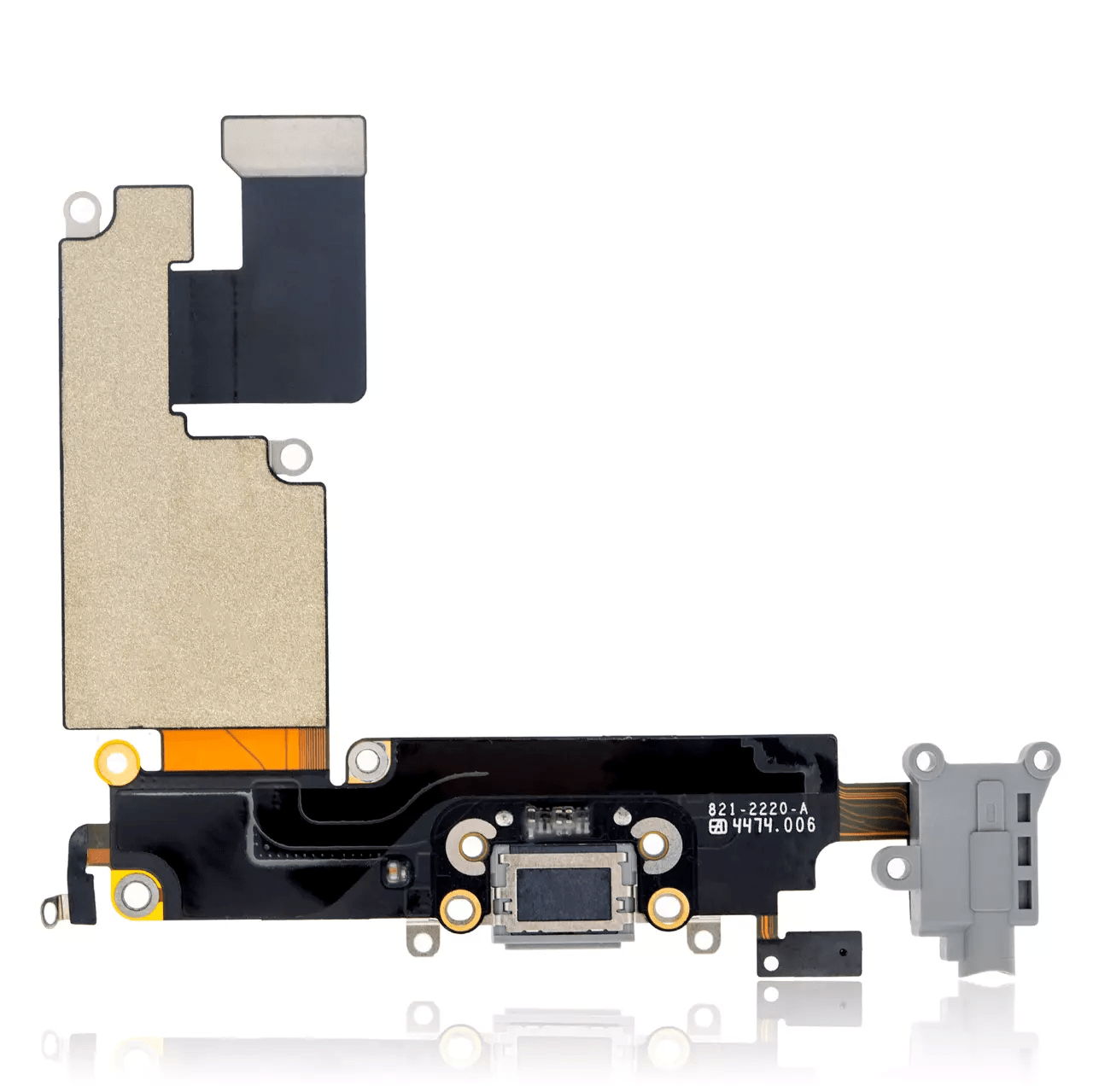Replacement Charging Port Flex Cable for iPhone 6 Plus A1522 2014 in Space Gray Color