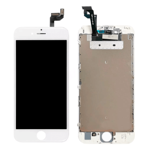 iPhone 6s LCD Assembly with Steel Plate - White - Aftermarket Pro XO7 Incell - Compatible with iPhone 6s A1633 2015