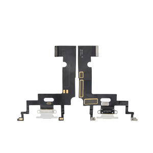 White Charging Port Flex Cable for iPhone XR A1984 (2018), Premium Replacement