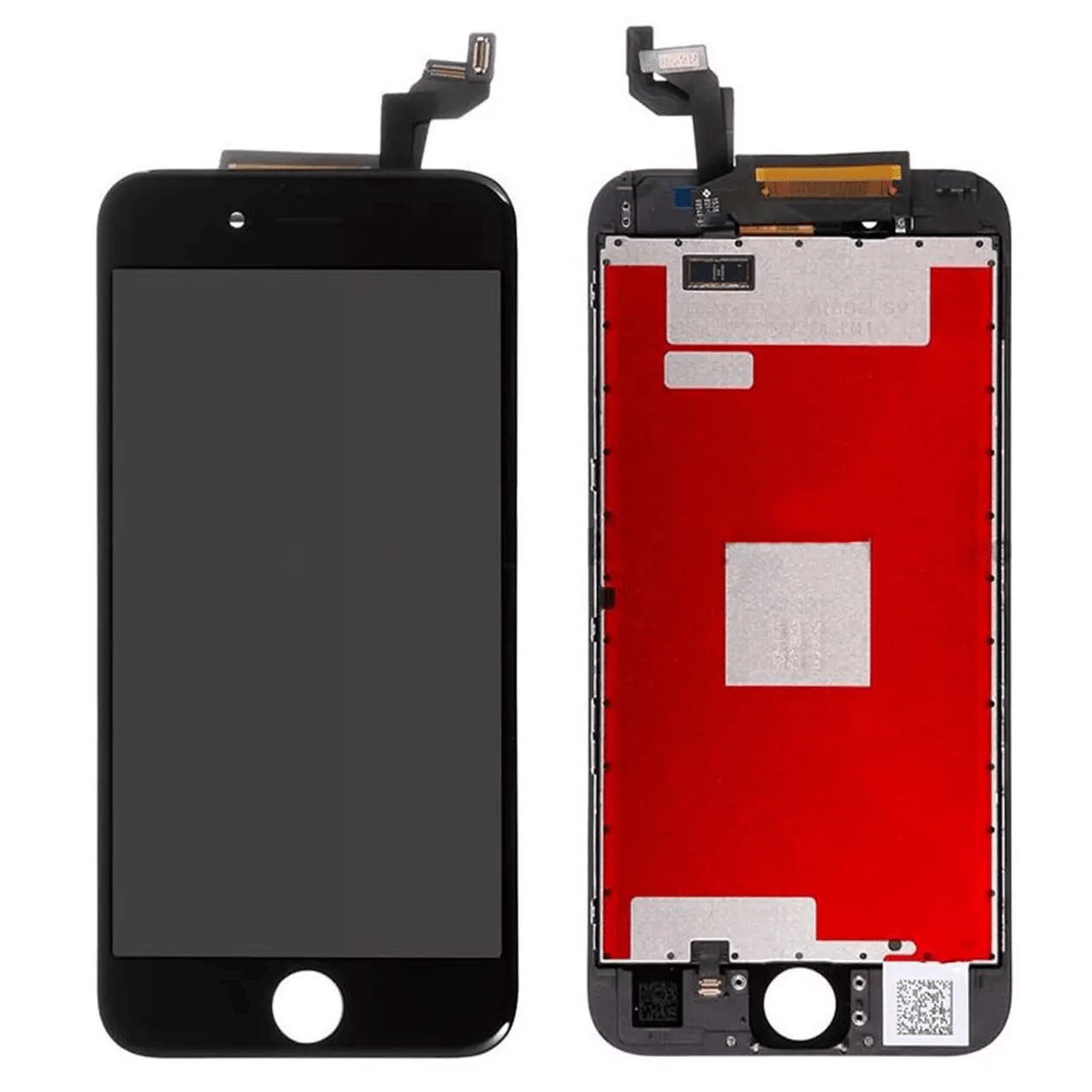 iPhone 6s Plus LCD Assembly with Steel Plate - Aftermarket Black Replacement Screen
