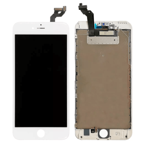 White LCD Assembly with Steel Plate for iPhone 6s Plus A1634 2015 Aftermarket Pro XO7 Incell