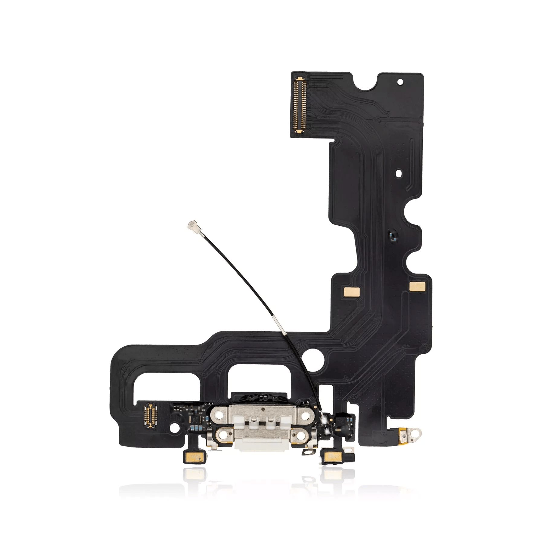 Aftermarket Gold / Rose Gold Charging Port Flex Cable for iPhone 7 A1660 2016 model.