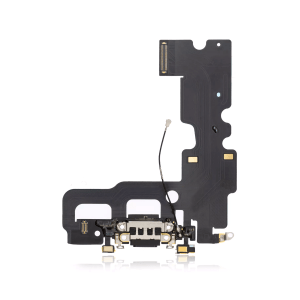 Premium Jet / Matte Black Charging Port Flex Cable for iPhone 7 A1660 2016 model.
