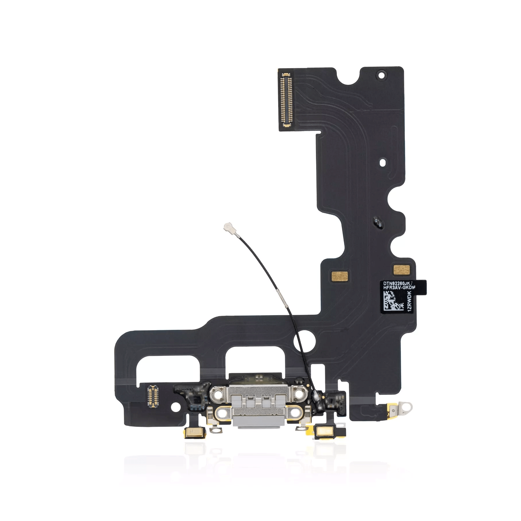 Premium Silver Charging Port Flex Cable for iPhone 7 A1660 2016 model.