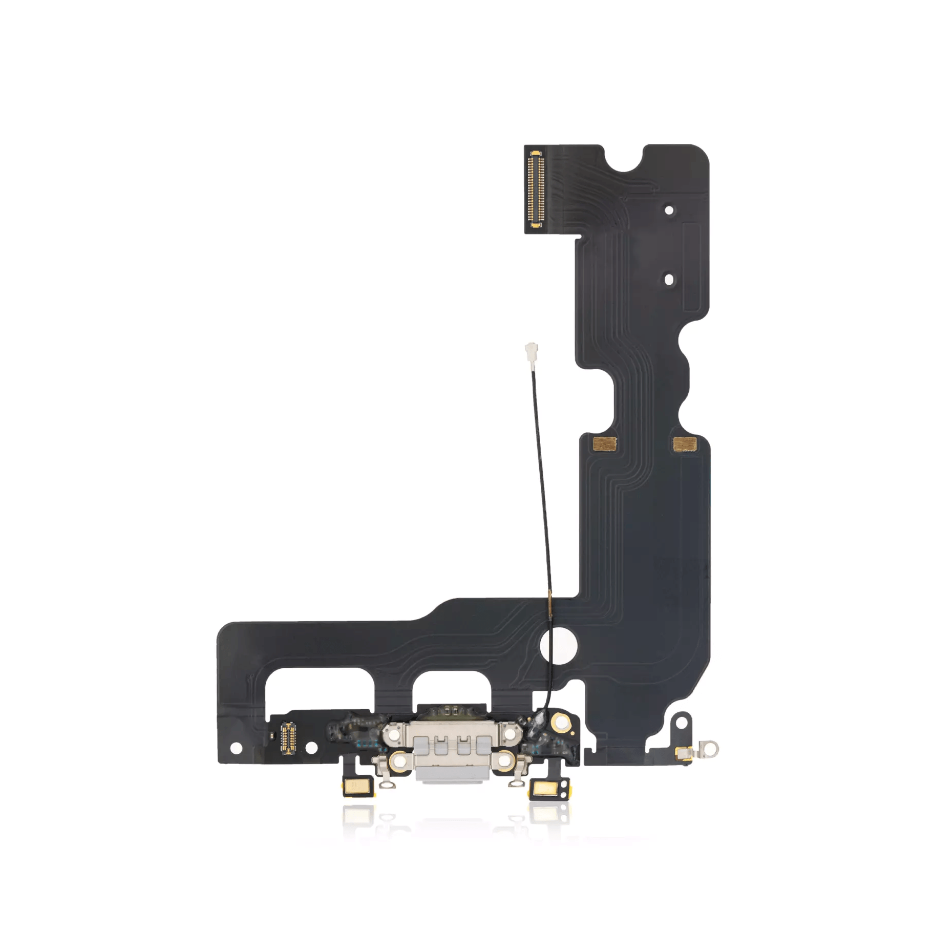 Replacement Charging Port Flex Cable for iPhone 7 Plus A1661 2016 in Silver.