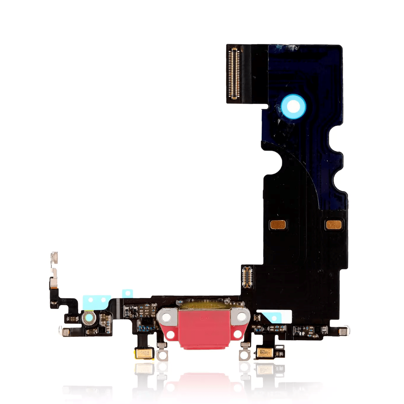iPhone 8 A1863 charging port flex cable premium replacement in Red color.