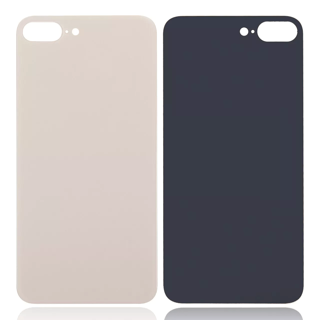 Gold back glass replacement with 3M adhesive for iPhone 8 Plus A1864 2017 model without logo