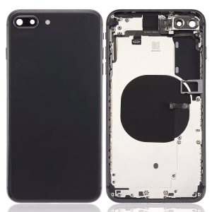 New Back Housing with Small Components Pre-Installed for iPhone 8 Plus A1864 2017 (Space Gray)