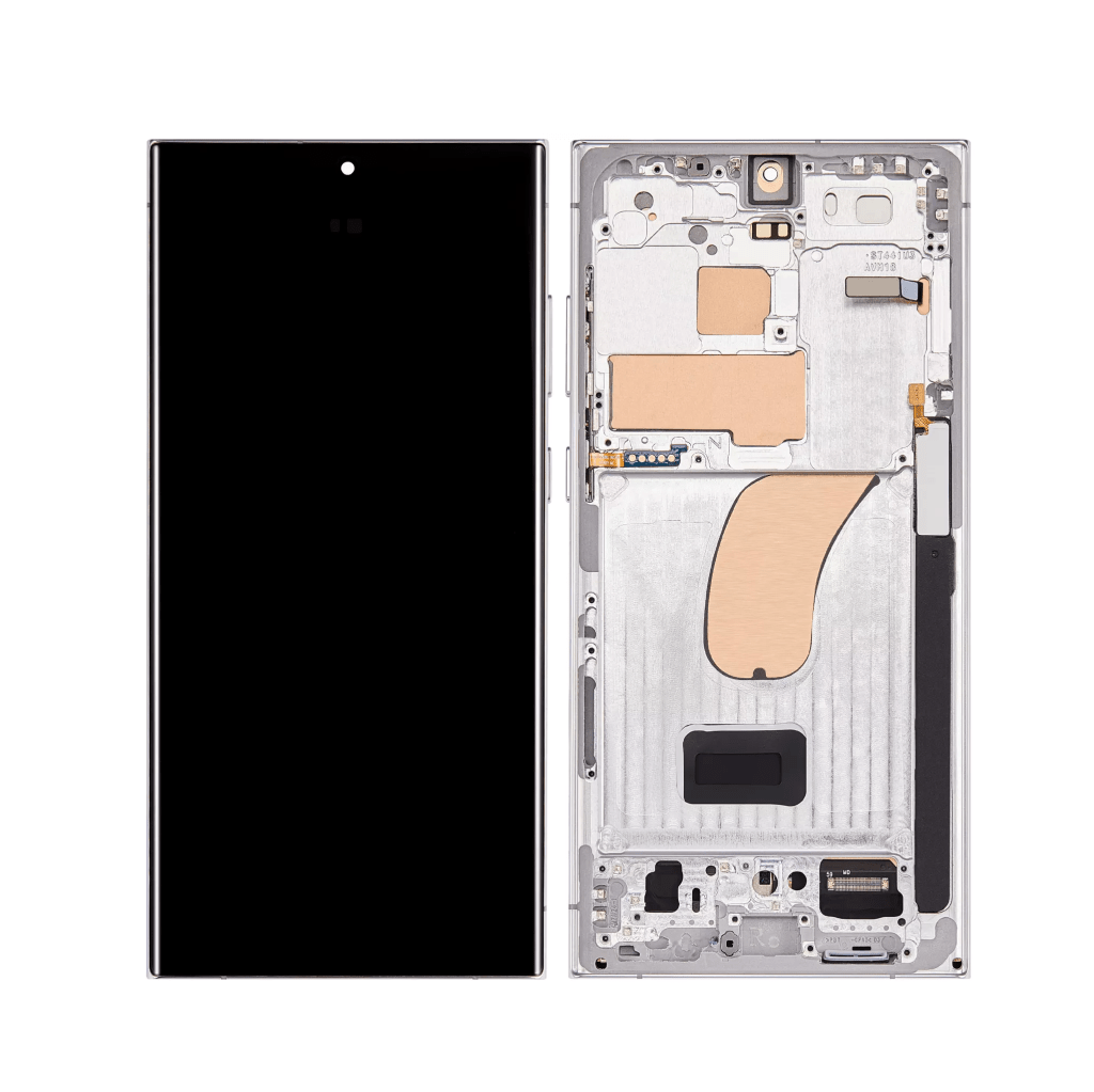 Sky Blue OLED Assembly with Frame for Samsung Galaxy S23 Ultra - Aftermarket Plus