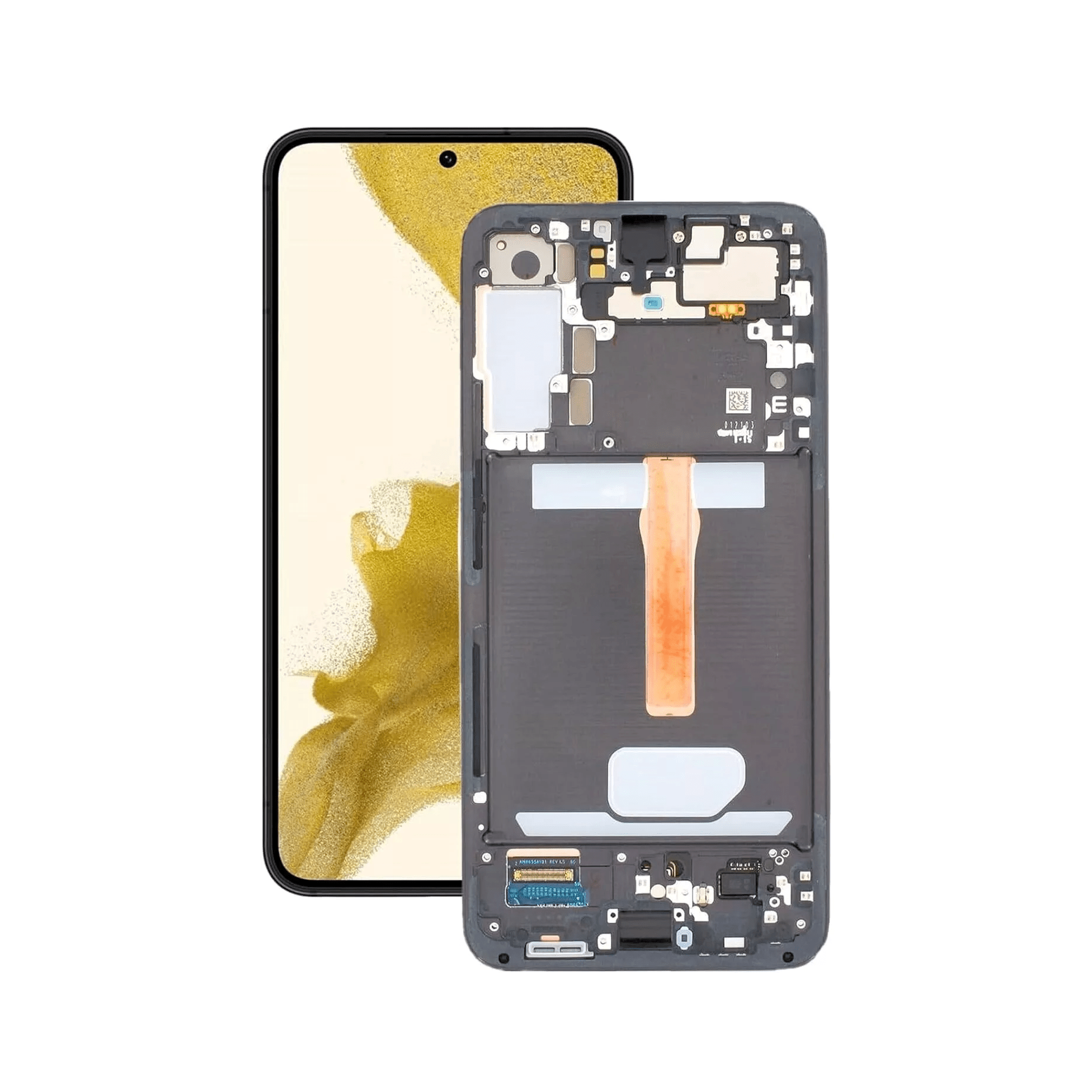 New AMOLED Screen with Frame for Samsung Galaxy S22 Plus 5G in Phantom Black