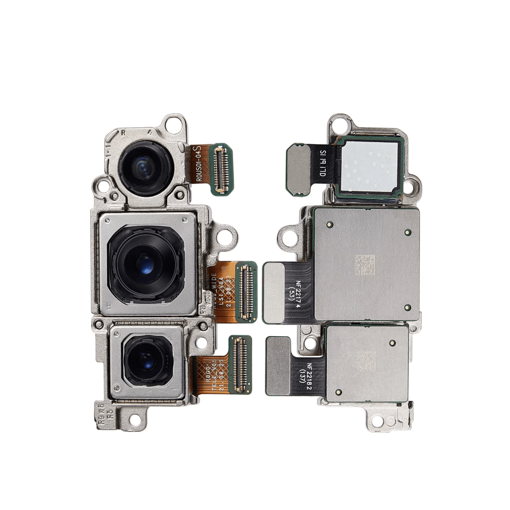 New Back Camera Assembly for Samsung Galaxy S22 Plus 5G / S22 5G (North American Version) - Wide, Ultra Wide, and Telephoto lenses.