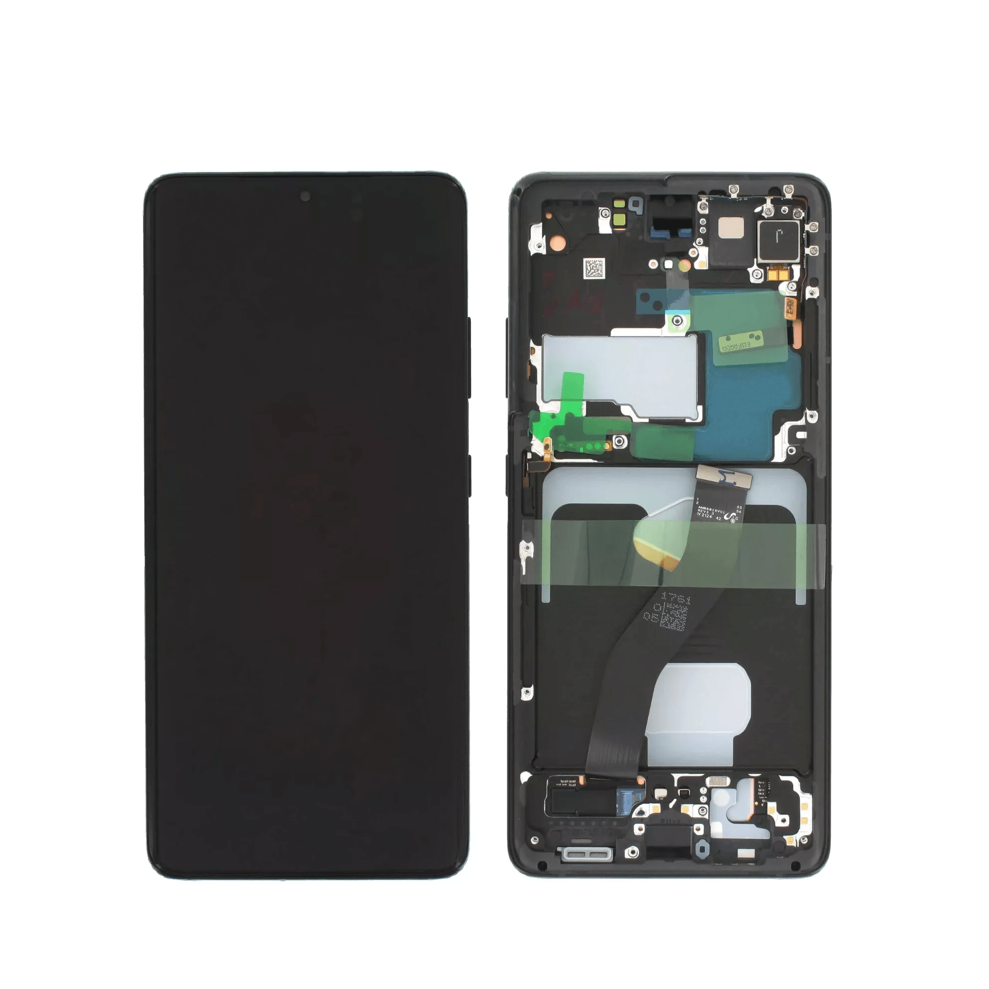 Samsung Galaxy S21 Ultra 5G OLED Assembly with Frame in Black