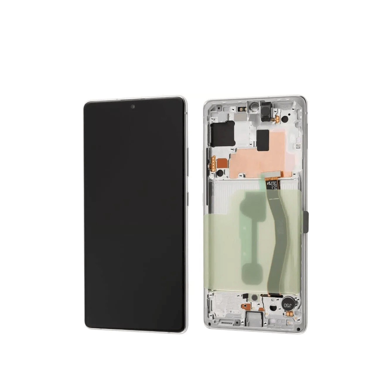 Samsung Galaxy S10 Lite AMOLED Display Assembly with Frame in Prism White
