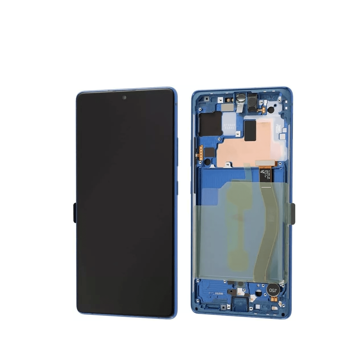 Samsung Galaxy S10 Lite AMOLED Display Assembly with Frame in Prism Blue