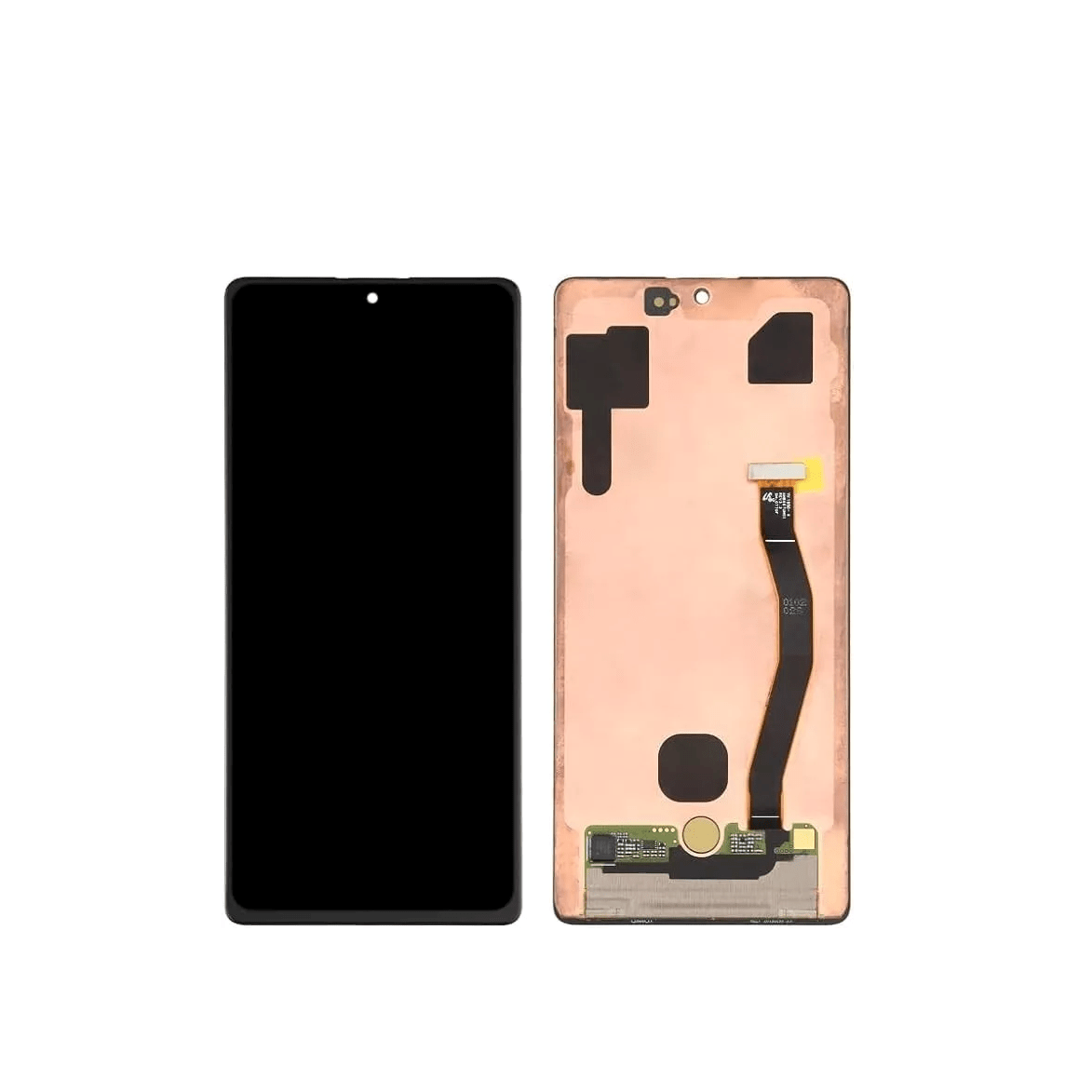 OLED screen digitizer assembly for Samsung Galaxy S10 Lite without frame and with fingerprint function.