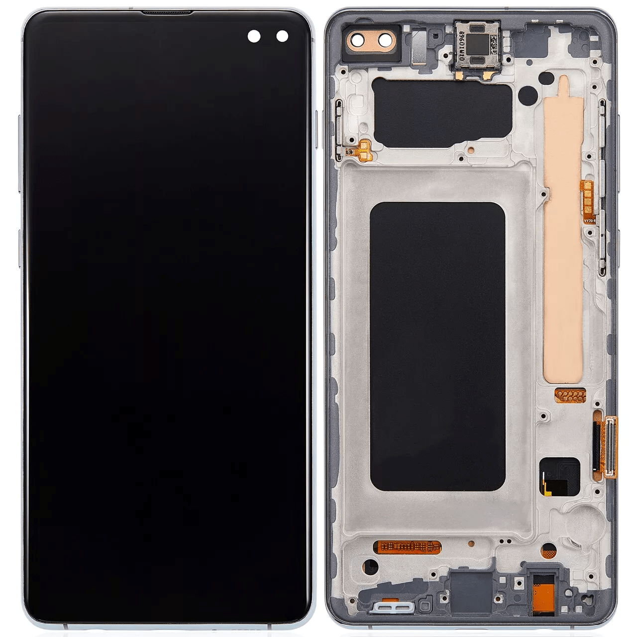 Samsung Galaxy S10 Plus LCD Assembly with Frame in Prism Green (No Fingerprint)