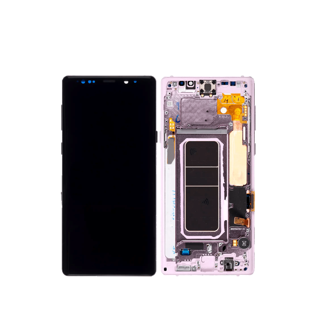 OLED assembly with frame for Samsung Galaxy Note 9 in Lavender Purple