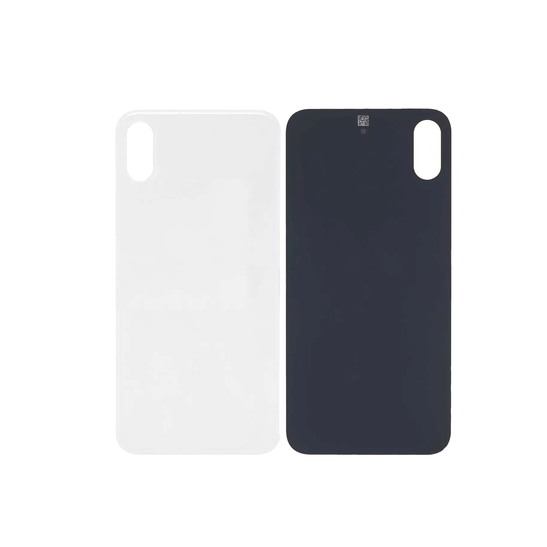 Silver Back Cover Glass for iPhone XS A1920 (2018) - No Logo