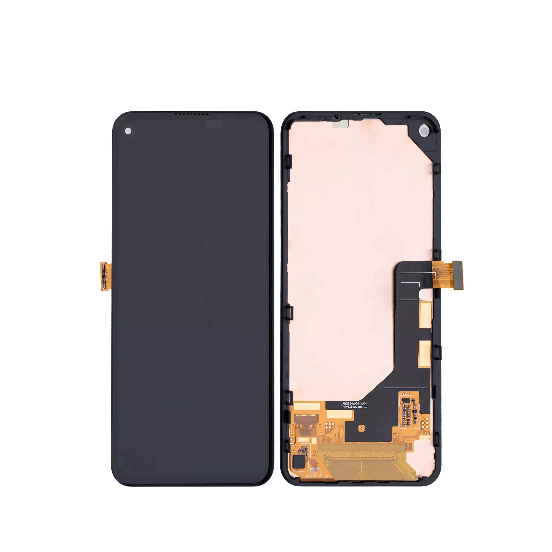 New Black OLED Assembly with Frame for Google Pixel 5