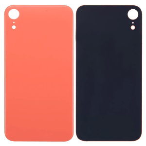 Coral back glass replacement with 3M adhesive for iPhone XR A1984 (2018), no logo.