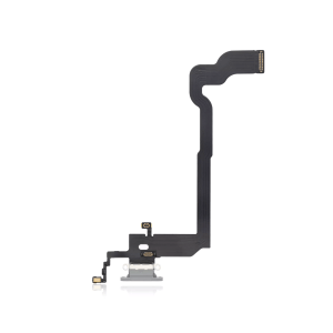 Premium silver charging port flex cable for iPhone X A1865 2017 model