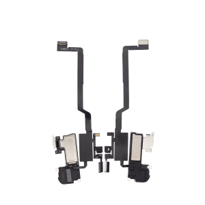 New earpiece speaker with proximity sensor cable for iPhone X A1865 2017, requires soldering, compatible with Face ID functionality, premium quality.