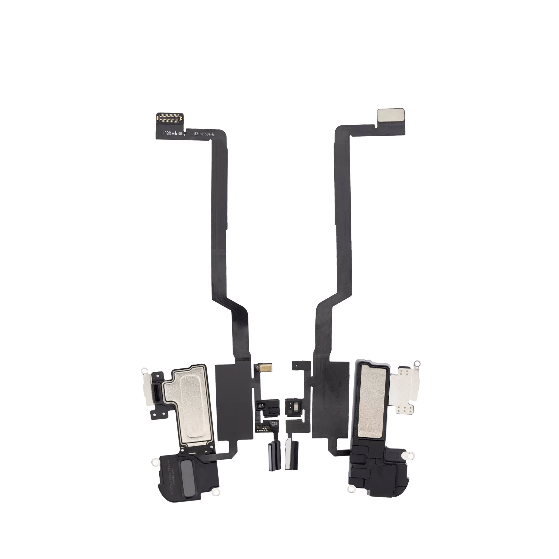 New earpiece speaker with proximity sensor cable for iPhone X A1865 2017, requires soldering, compatible with Face ID functionality, premium quality.