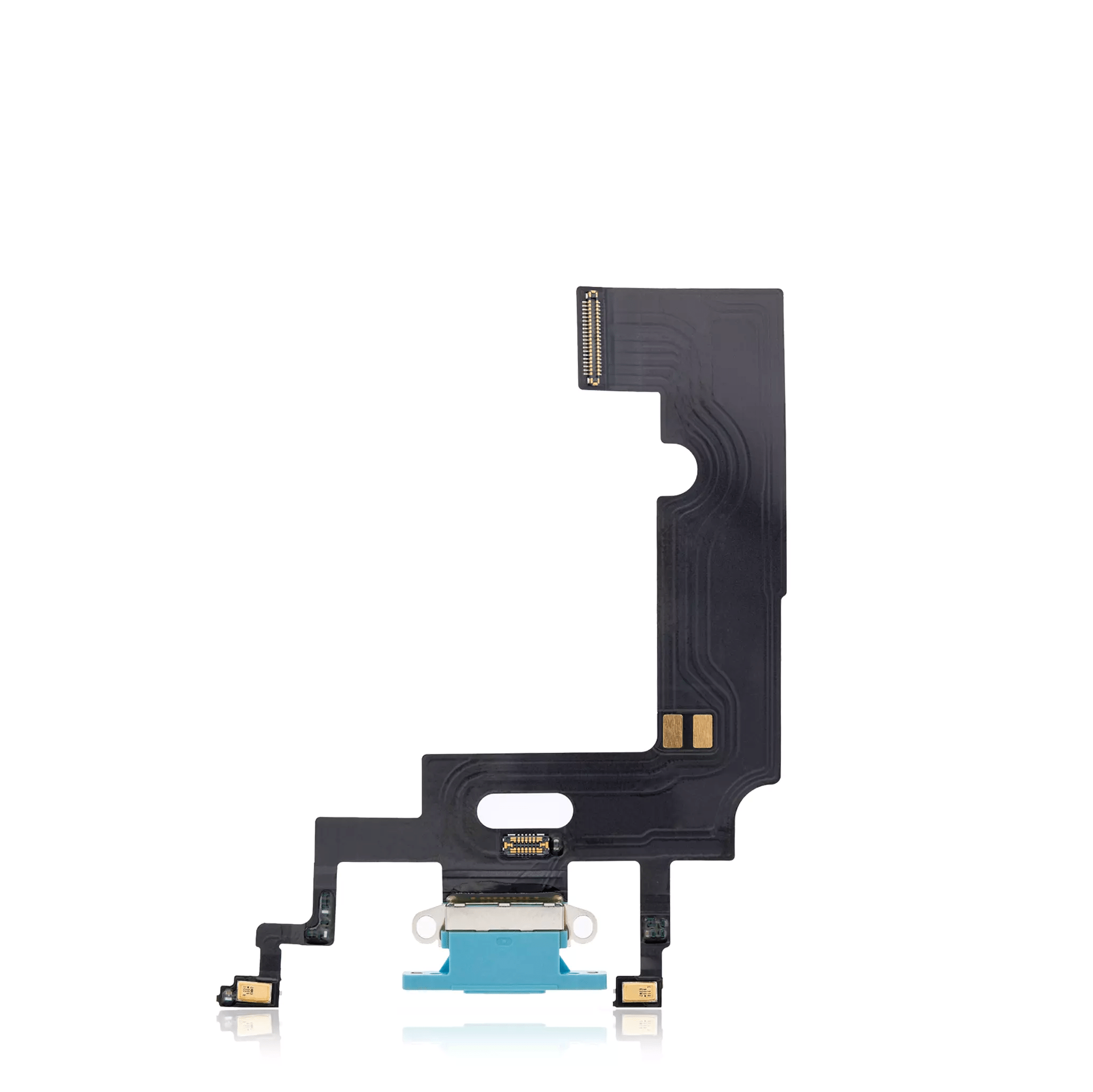 Blue Charging Port Flex Cable for iPhone XR A1984 (2018), Aftermarket Replacement