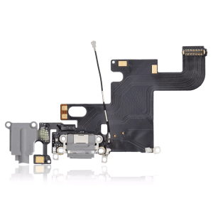 Premium Space Gray iPhone 6 charging port flex cable replacement.