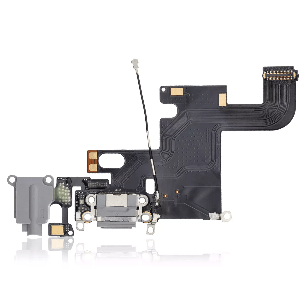 Premium Space Gray iPhone 6 charging port flex cable replacement.