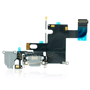 Premium Silver iPhone 6 charging port flex cable replacement.