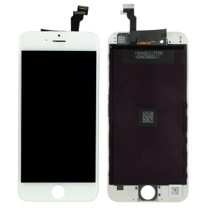 White aftermarket LCD assembly replacement for iPhone 6 A1549 2014.