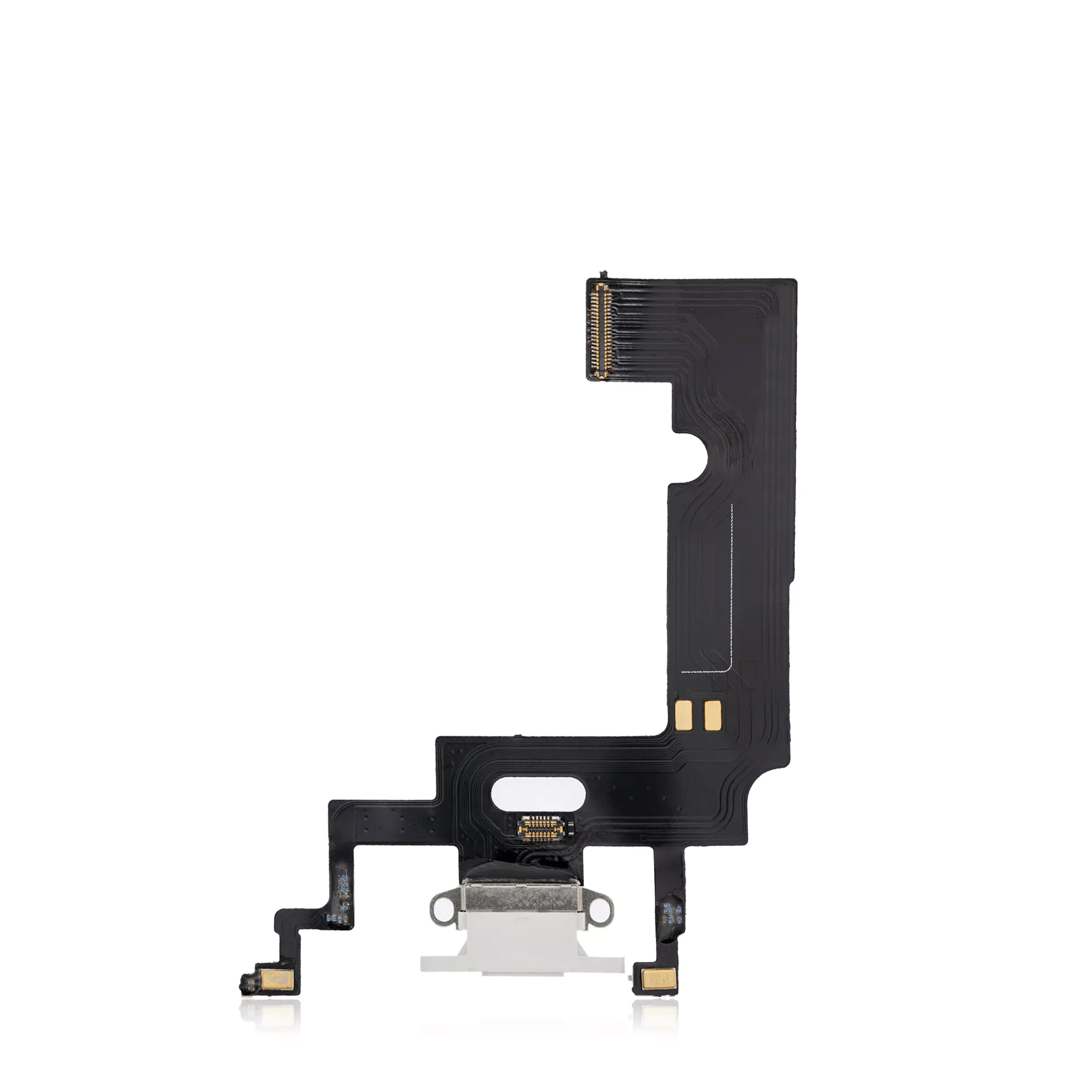 White Charging Port Flex Cable for iPhone XR A1984 (2018), Aftermarket Replacement