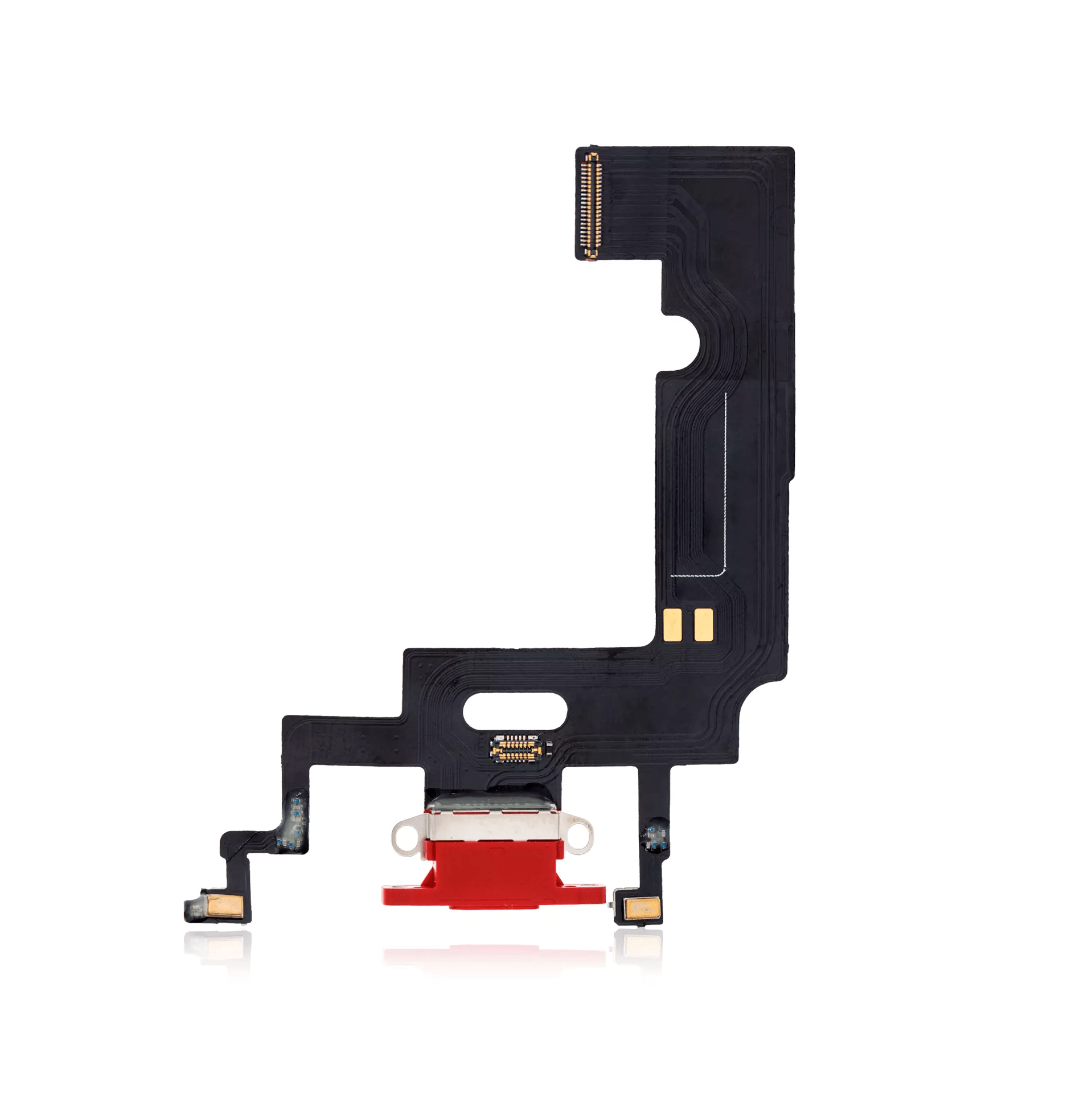 Red Charging Port Flex Cable for iPhone XR A1984 (2018), Aftermarket Replacement