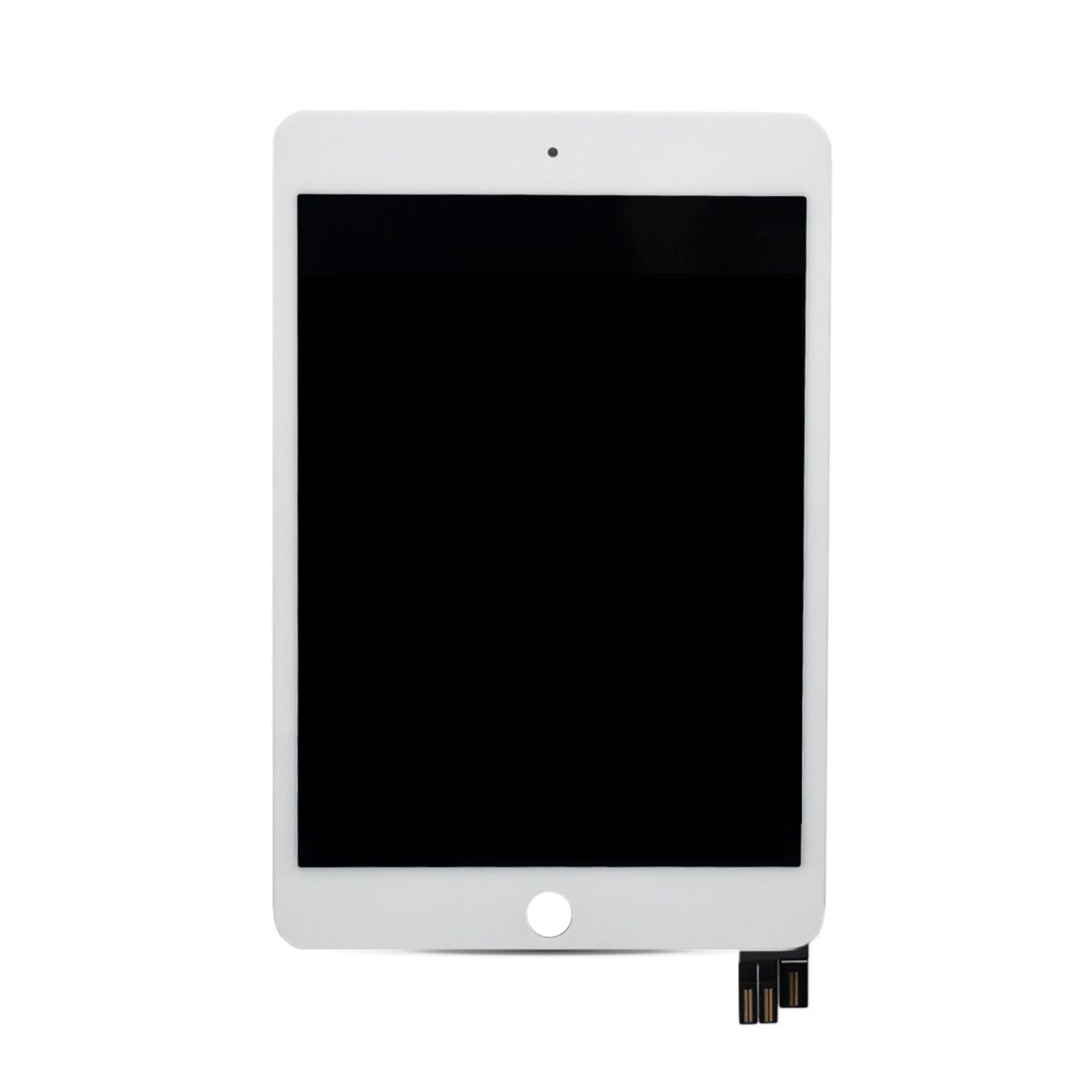 New LCD Assembly With Digitizer for iPad Mini 5 A2124 2019 (White) - Front view of white iPad Mini 5 LCD assembly with digitizer.