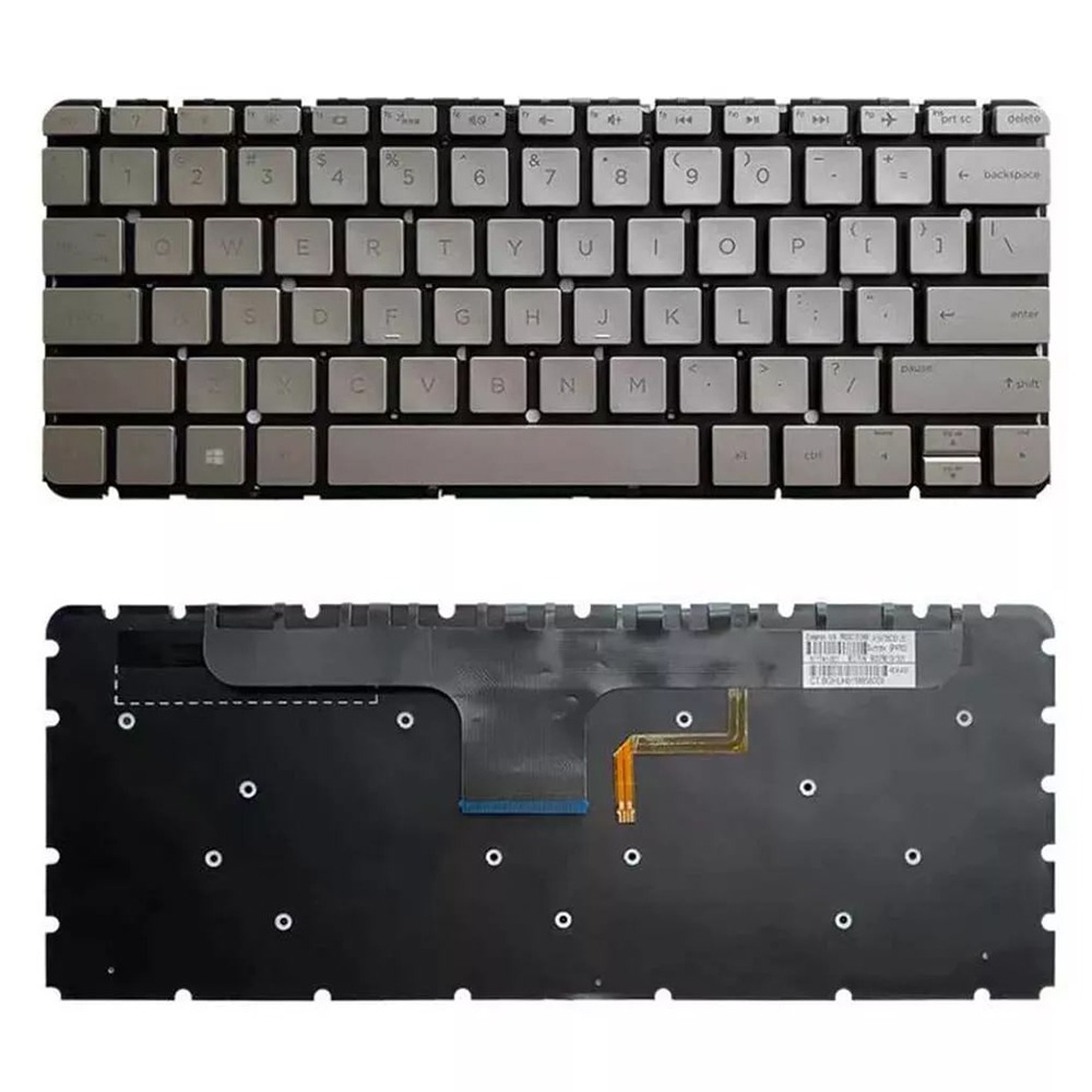 new white golden us backlit keyboard for hp envy 13-ab