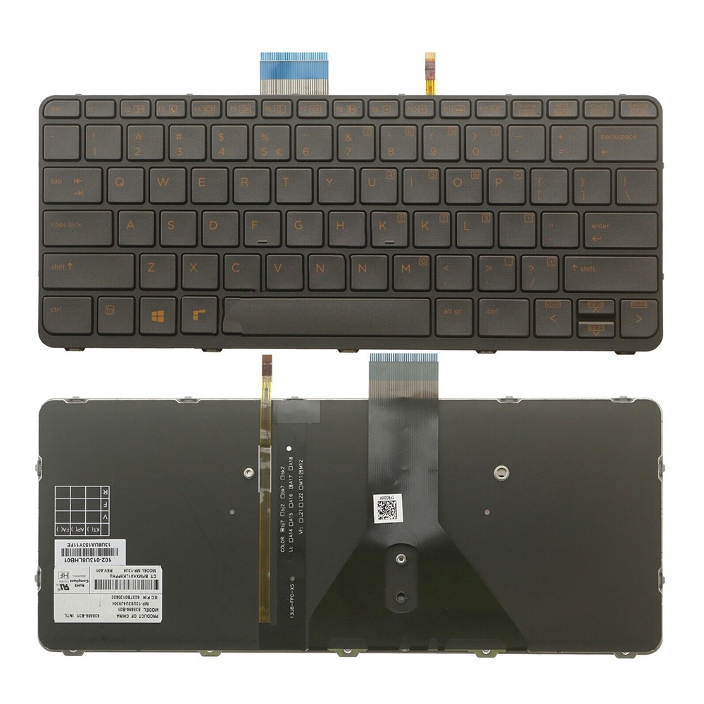 New Keyboard US Backlit Replacement For HP Elite Book Folio G1 13" 2017