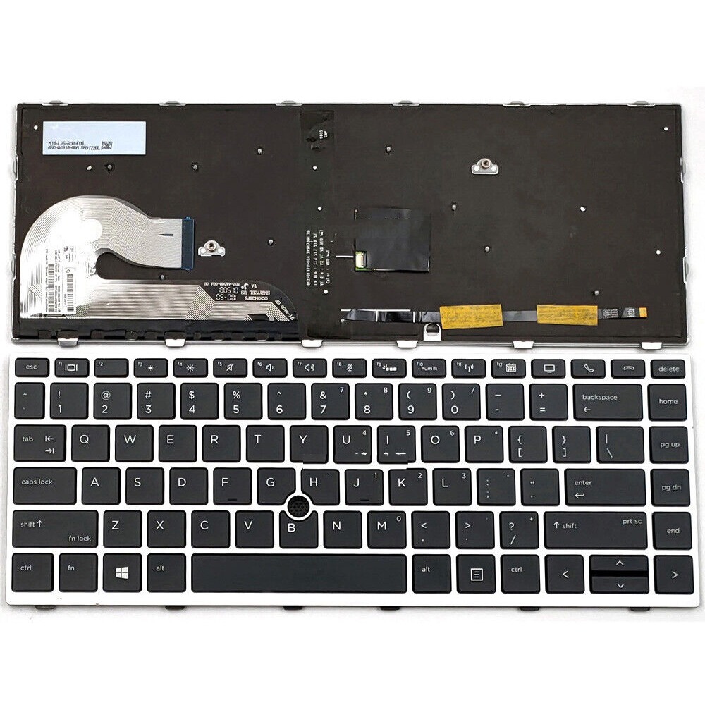 Keyboard US Backlit Silver For HP Elite Book G6 745