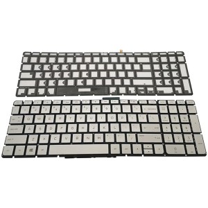 Keyboard US Backlit Silver For HP Envy 15-AS000